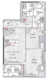 プレミスト明石町 2階 間取り図