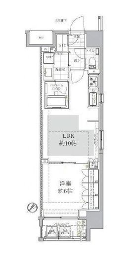 オープンレジデンシア日本橋横山町 2階 間取り図