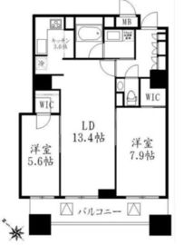 ガレリアグランデ 23階 間取り図