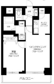 コアーズ勝どき 3階 間取り図