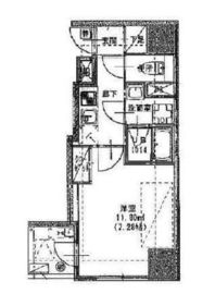 S-RESIDENCE日本橋浜町 (エスレジデンス日本橋浜町) 701 間取り図