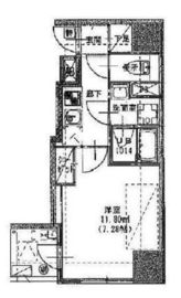 S-RESIDENCE日本橋浜町 (エスレジデンス日本橋浜町) 1101 間取り図