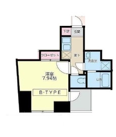 S-RESIDENCE日本橋浜町 (エスレジデンス日本橋浜町) 202 間取り図