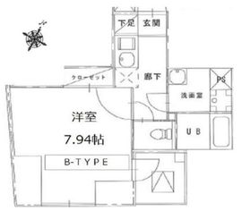 S-RESIDENCE日本橋浜町 (エスレジデンス日本橋浜町) 702 間取り図