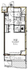 S-RESIDENCE新宿イースト (エスレジデンス新宿イースト) 502 間取り図