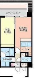 S-RESIDENCE新宿イースト (エスレジデンス新宿イースト) 505 間取り図