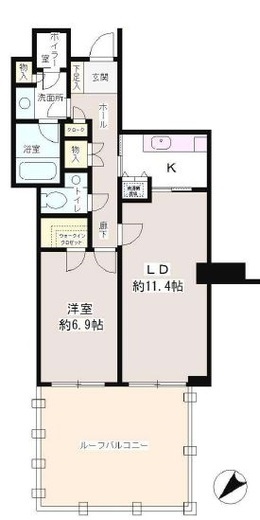 ユニゾ八丁堀ハイツ 803 間取り図