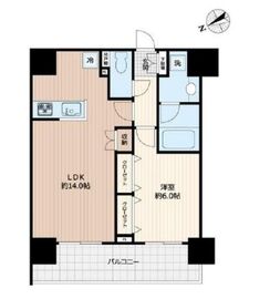 ユニーブル銀座東 8階 間取り図