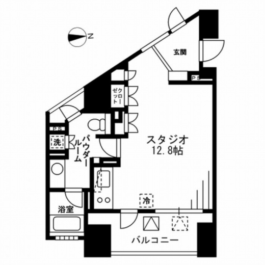 プライムアーバン四谷外苑東 501 間取り図