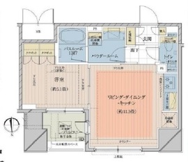 プレサンスロジェ八丁堀 404 間取り図