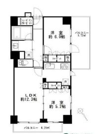 プレシス市谷台町坂 3階 間取り図