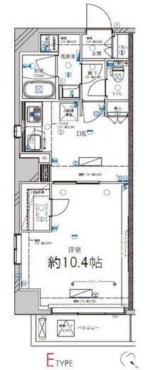 ディアレイシャス蔵前ステーションフロント 9階 間取り図