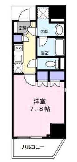 セキュリアコート錦糸町 202 間取り図