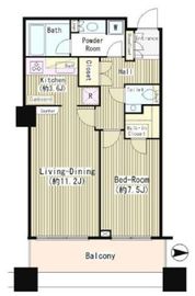 白金タワー 7階 間取り図