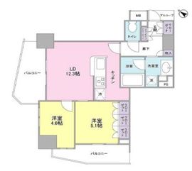 LaSante五反田 1403 間取り図