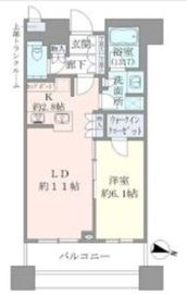 ブリリアタワーズ目黒 6階 間取り図