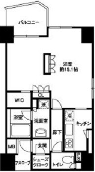 LaSante五反田 1101 間取り図