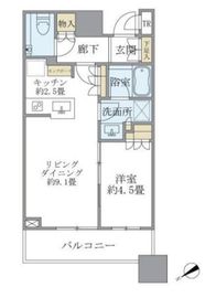 ブリリアタワーズ目黒 12階 間取り図