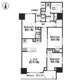 オープンレジデンシア日本橋横山町 14階 間取り図