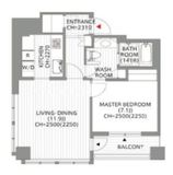 六本木ヒルズゲートタワーレジデンス 1002 間取り図