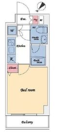 プレミアムキューブ広尾 203 間取り図