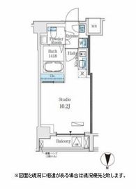 ルーエ中野坂上 404 間取り図