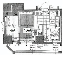 クオリア三田 2階 間取り図