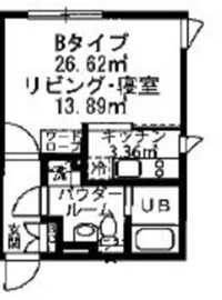 アレーロ駒沢大学 204 間取り図