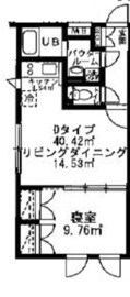 アレーロ駒沢大学 202 間取り図