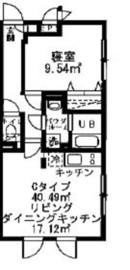 アレーロ駒沢大学 201 間取り図