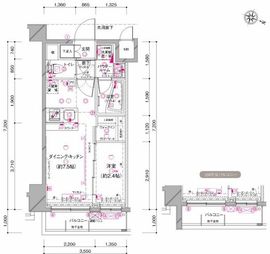 グランドコンシェルジュ三宿アジールコート 2階 間取り図