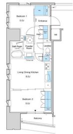 ルフォンブランシェ品川南大井 301 間取り図