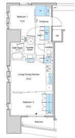 ルフォンブランシェ品川南大井 401 間取り図