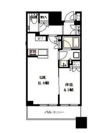 ブリリアタワーズ目黒 4階 間取り図