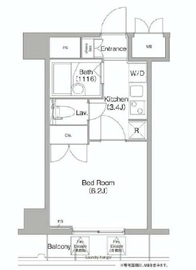 コンフォリア芝浦キャナル 709 間取り図