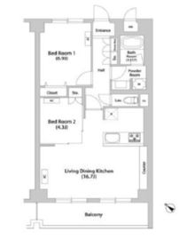 セレッソ幡ヶ谷 221 間取り図