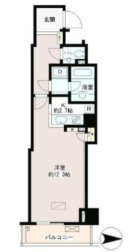 恵比寿ガーデンテラス弐番館 1208 間取り図