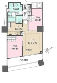 ザ・パークハウス西新宿タワー60 21階 間取り図