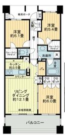 グランアルト豊洲 8階 間取り図