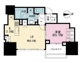 クラッシィスイート・ジオ東麻布 7階 間取り図