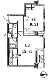 The Hermitage (ザ・ハーミティッジ) 309 間取り図