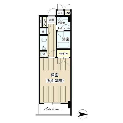 ノナプレイス渋谷神山町 203 間取り図