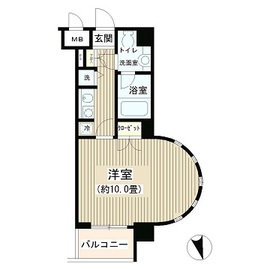 ノナプレイス渋谷富ヶ谷 209 間取り図