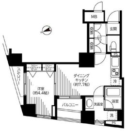 銀座レジデンス伍番館 608 間取り図