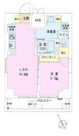 茅場町レジデンス壱番館 1001 間取り図