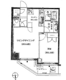 フォルム四谷外苑東 5階 間取り図