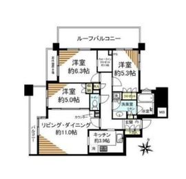 シティハウス学芸大学 4階 間取り図