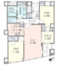 品川Vタワー タワー棟 34階 間取り図