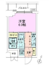 門前仲町レジデンス弐番館 504 間取り図