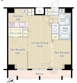 松葉 1202 間取り図